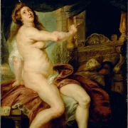Peter Paul Rubens | Der Tod von Dido Anonym – 1615 | Giclée Kunstdruck gerahmt