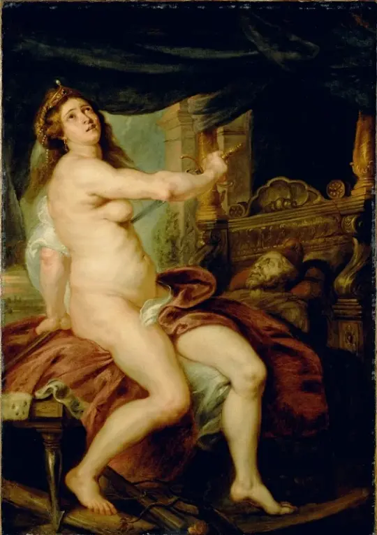 Peter Paul Rubens | Der Tod von Dido Anonym – 1615 | Giclée Kunstdruck gerahmt