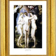Peter Paul Rubens | De Tre Gracer - 1635 | Gallery Edition | Indrammet kunsttryk | Barok