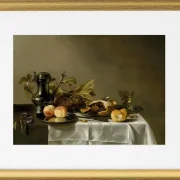 Pfirsiche auf einem Silberteller - 1651