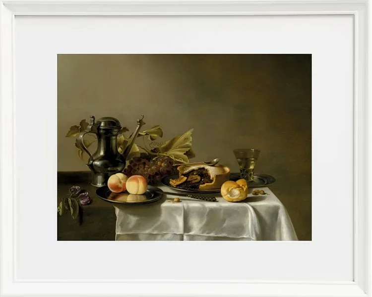 Pfirsiche auf einem Silberteller - 1651