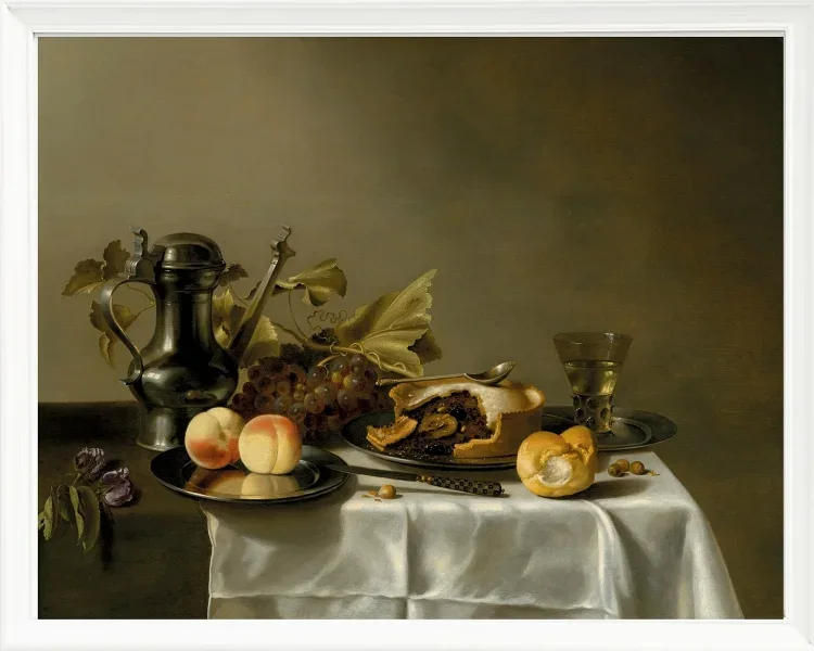 Pfirsiche auf einem Silberteller - 1651