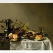 Pfirsiche auf einem Silberteller - 1651