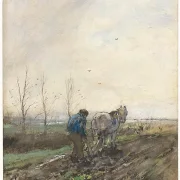 Pflügender Bauer - 1847