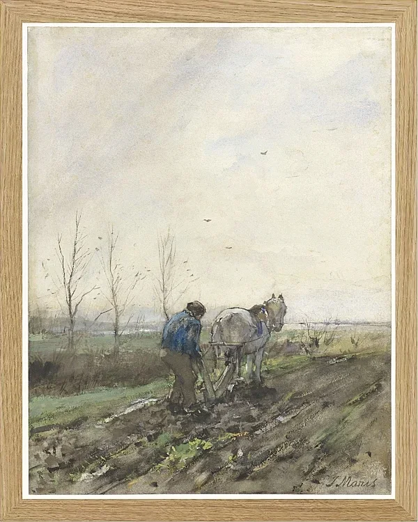 Pflügender Bauer - 1847