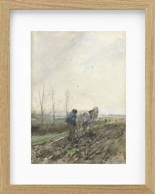 Pflügender Bauer - 1847