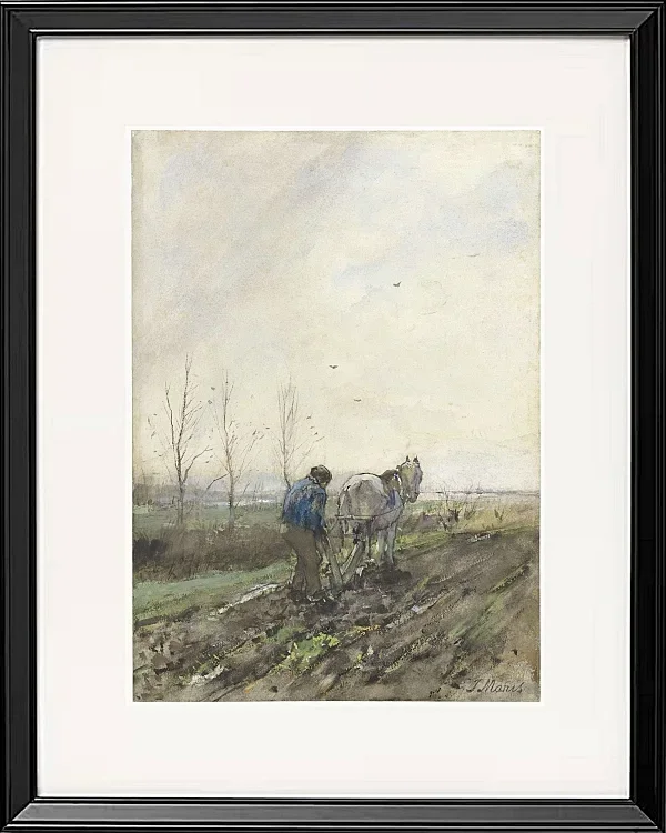 Pflügender Bauer - 1847