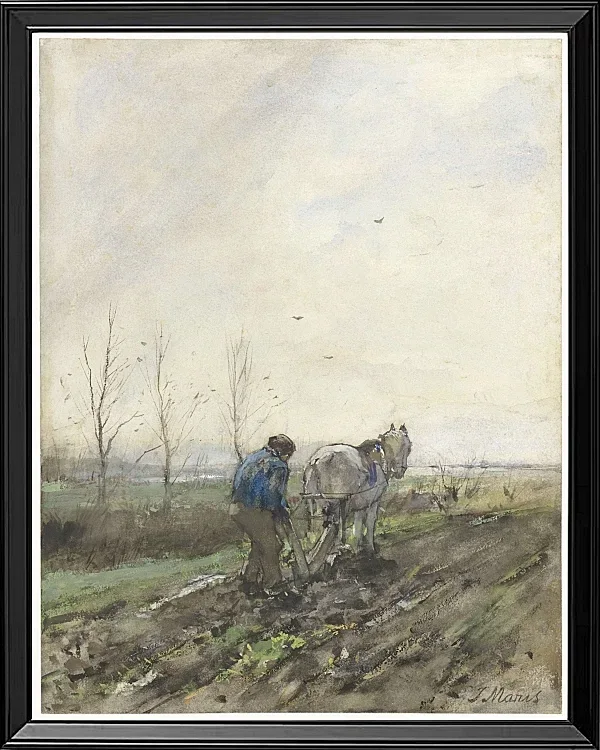 Pflügender Bauer - 1847