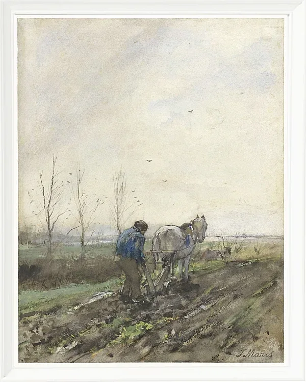 Pflügender Bauer - 1847