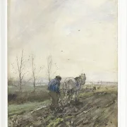 Pflügender Bauer - 1847