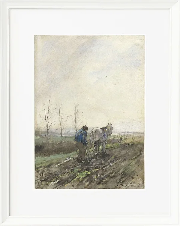 Pflügender Bauer - 1847