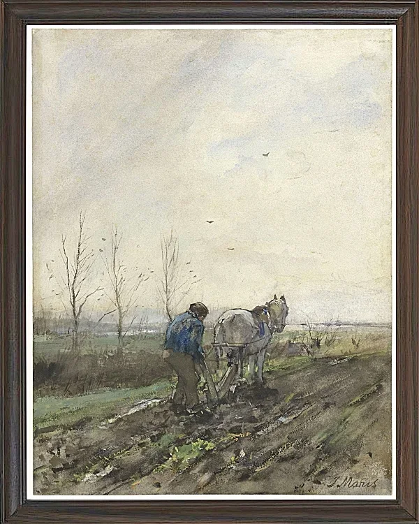 Pflügender Bauer - 1847