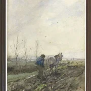 Pflügender Bauer - 1847