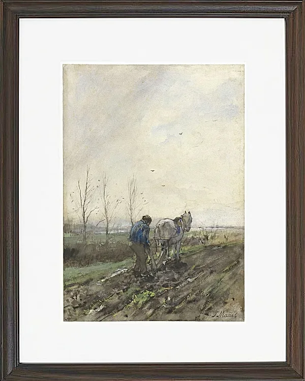 Pflügender Bauer - 1847