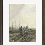 Pflügender Bauer - 1847