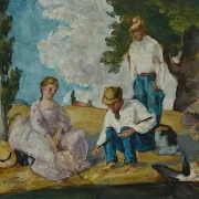 Picnic på en flodbred - 1873