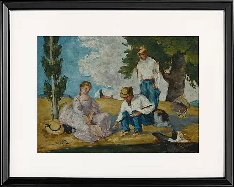 Picnic på en flodbred - 1873