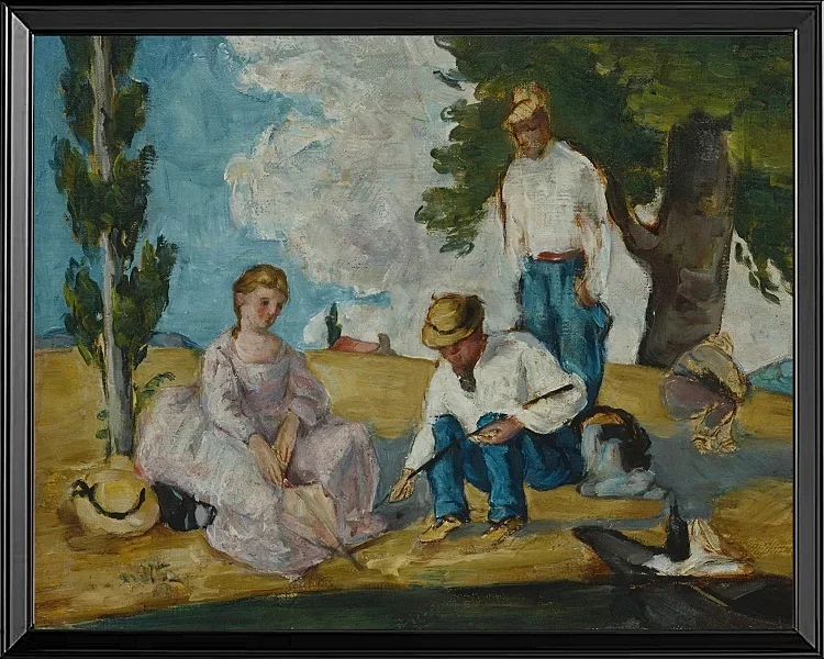 Picnic på en flodbred - 1873