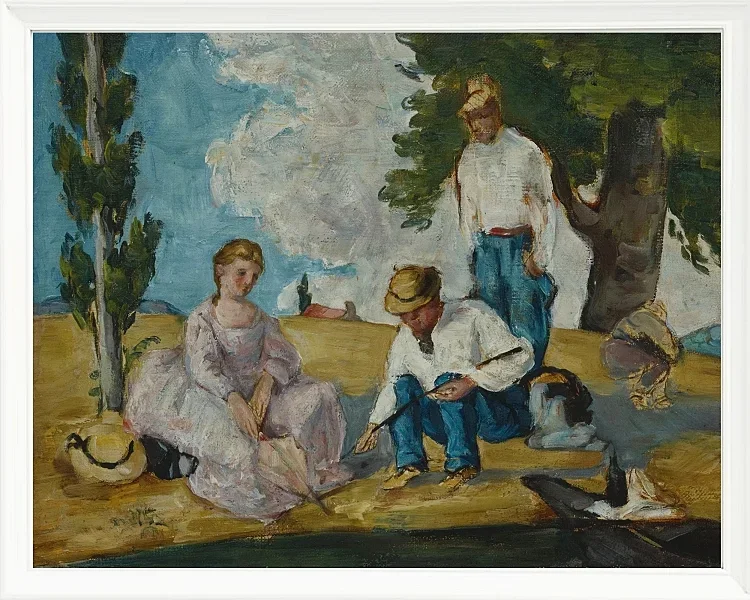 Picnic på en flodbred - 1873
