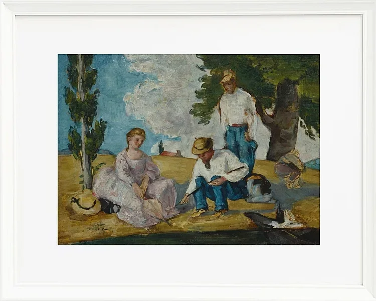 Picnic på en flodbred - 1873