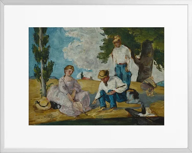 Picnic på en flodbred - 1873