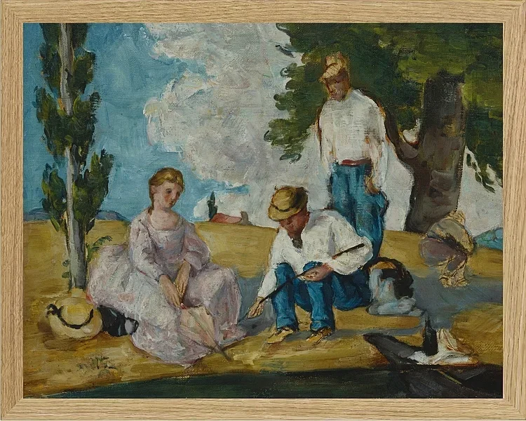 Picnic på en flodbred - 1873
