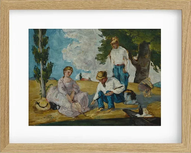 Picnic på en flodbred - 1873