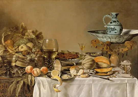 Pieter Claesz | Stilleben - 1640 | Indrammet kunsttryk | Barok | formida
