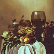 Pieter Claesz | Stilleben med en krabbe - 1635 | Indrammet kunsttryk | Barok | formida