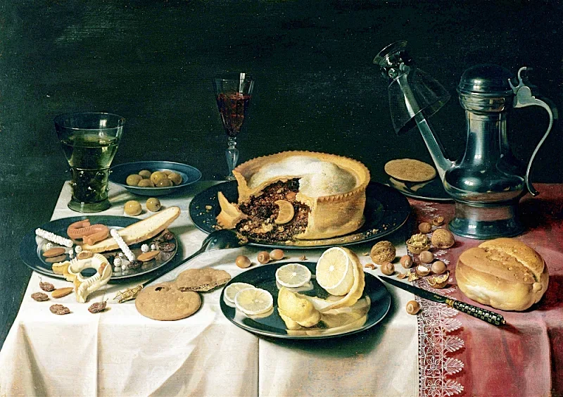 Pieter Claesz | Stilleben - 1625 | Indrammet kunsttryk | Barok | formida