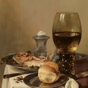 Pieter Claesz | Stilleben med et salt - 1645 | Indrammet kunsttryk | Barok | formida