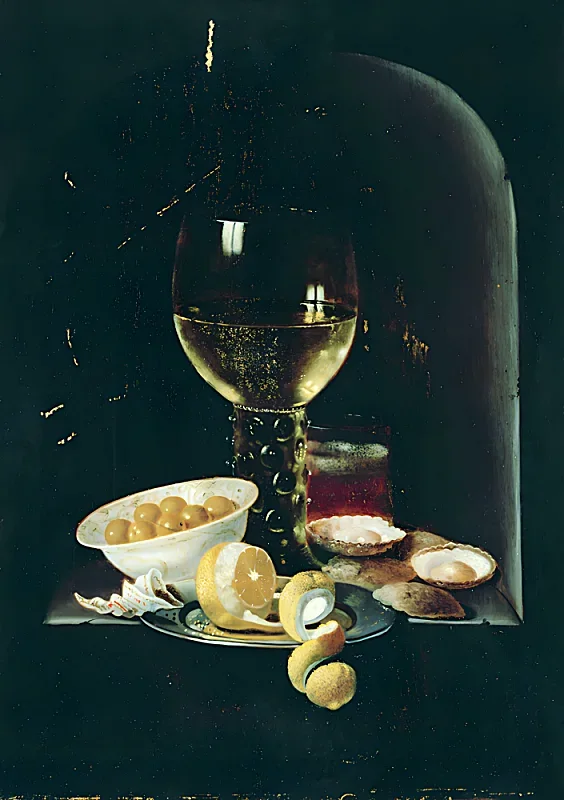 Pieter Claesz | Stilleben - 1638 | Indrammet kunsttryk | Barok | formida