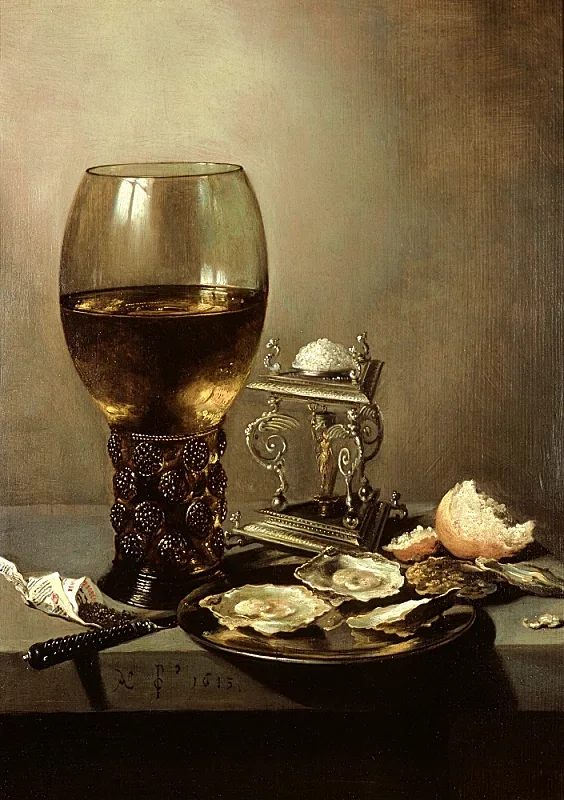 Pieter Claesz | Stilleben - 1644 | Indrammet kunsttryk | Barok | formida