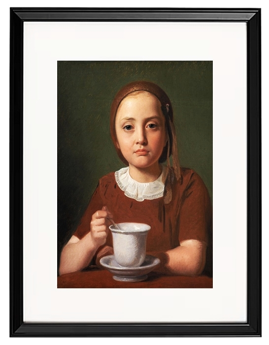 Porträt eines kleinen Mädchens, Elise Købke – 1850