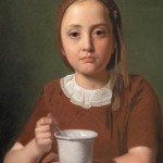 Porträt eines kleinen Mädchens, Elise Købke – 1850