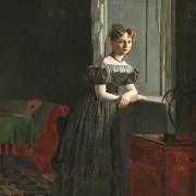 Porträt der Schwester des Künstlers Conradine Købke – 1830