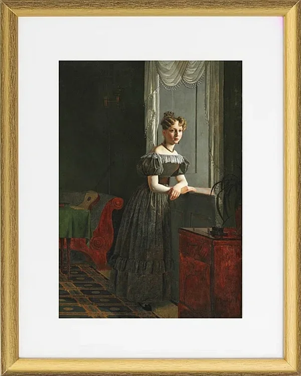 Porträt der Schwester des Künstlers Conradine Købke – 1830