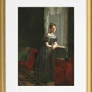 Porträt der Schwester des Künstlers Conradine Købke – 1830