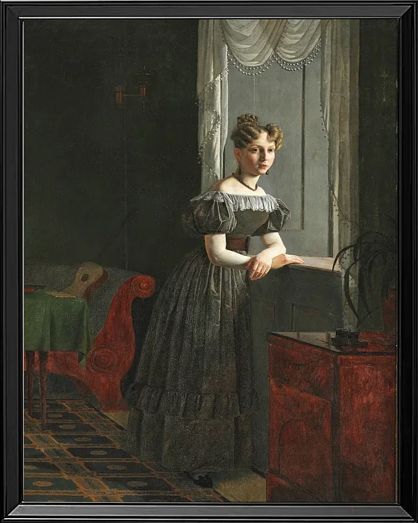 Porträt der Schwester des Künstlers Conradine Købke – 1830