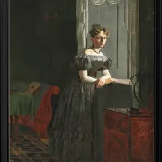 Porträt der Schwester des Künstlers Conradine Købke – 1830