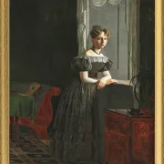 Porträt der Schwester des Künstlers Conradine Købke – 1830