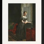 Porträt der Schwester des Künstlers Conradine Købke – 1830