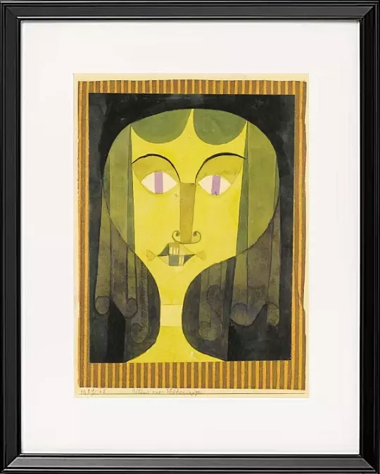 Porträt einer Frau mit violetten Augen - 1921