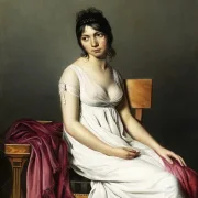 Porträt einer jungen Frau in weiß - 1798