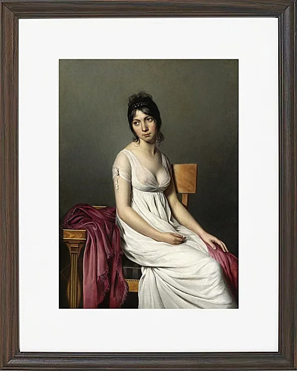 Porträt einer jungen Frau in weiß - 1798