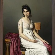 Porträt einer jungen Frau in weiß - 1798