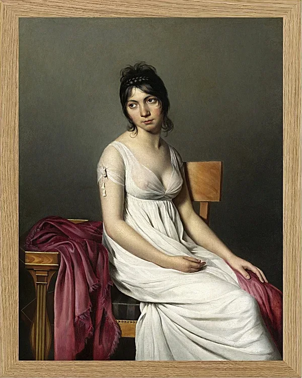 Porträt einer jungen Frau in weiß - 1798
