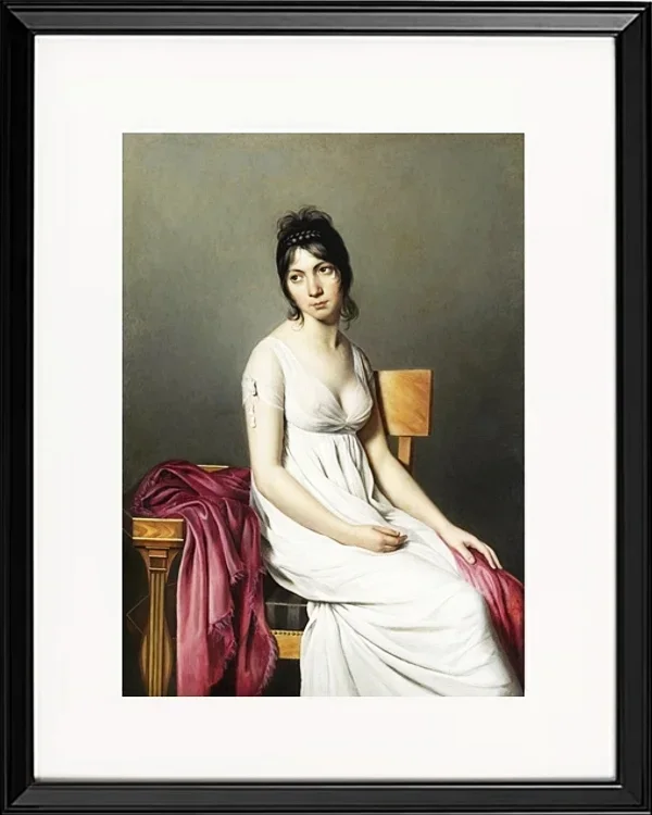 Porträt einer jungen Frau in weiß - 1798