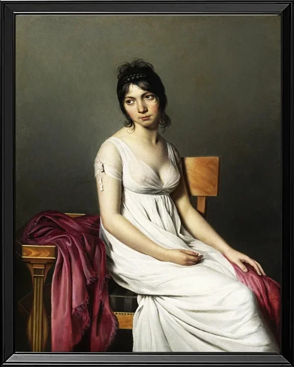 Porträt einer jungen Frau in weiß - 1798