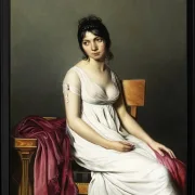 Porträt einer jungen Frau in weiß - 1798